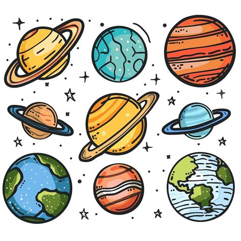 Planetas Desenho Colorido - Desenho De Planetas