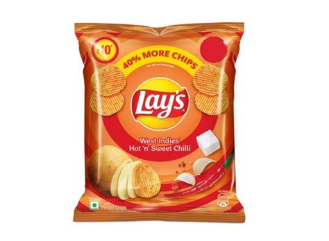 100 Vegetarian Lay S Potato Chips With Hot N Sweet Chilli Flavor