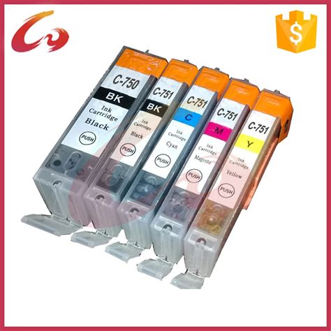 4 Sets Free Shipping Pgi 750 Cli 751 Ink Cartridge For Canon Pixma