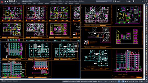 7-Storey Apartment Building [DWG]