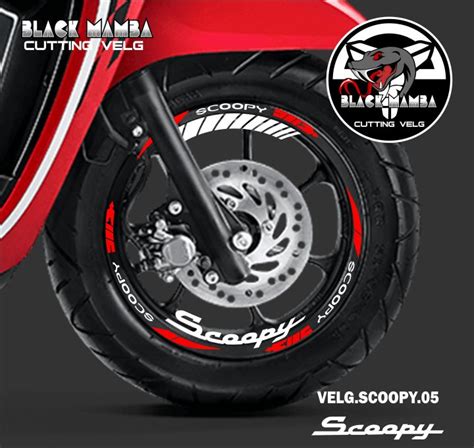 Cod Cutting Sticker Velg Honda Scoopy Stiker Lis List Variasi Ban