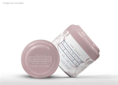 Premium Psd Cosmetics Face Creme Jar Mockup