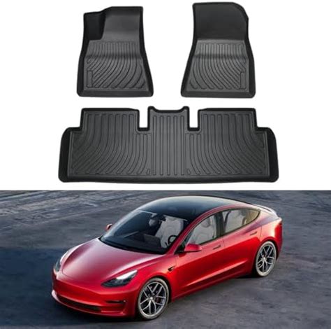 Occuwzz Tesla Model Floor Mat All Weather Complete Tpe Floor Mats And