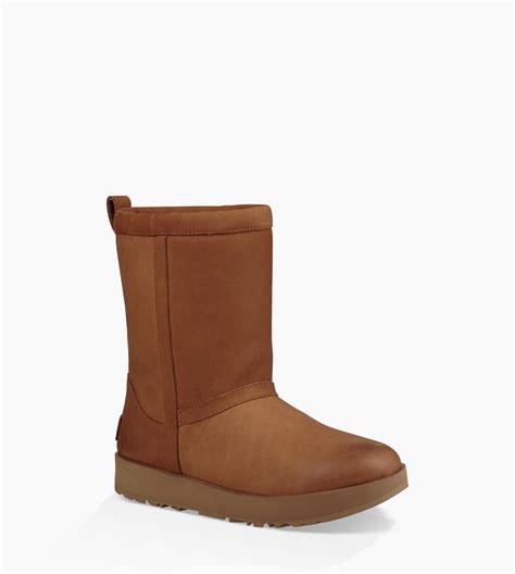 UGG® Classic Short Leather Waterproof Boot for Women | UGG® UK