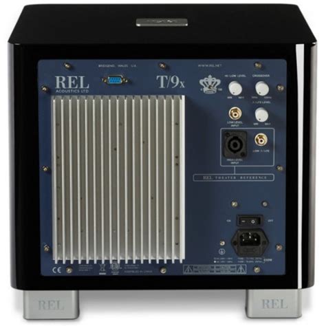 Rel Acoustics T9x Caisson de basses Hifi video fr Coloris Laqué noir