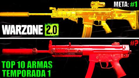 Top 10 Las Mejores Armas De Warzone 2😍 Mejores Armas Warzone 2