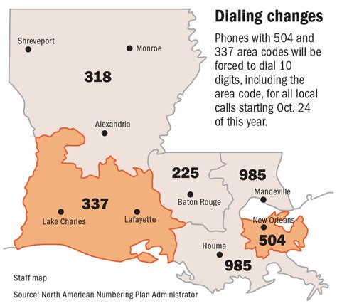 Louisiana Area Code Map - Black Sea Map