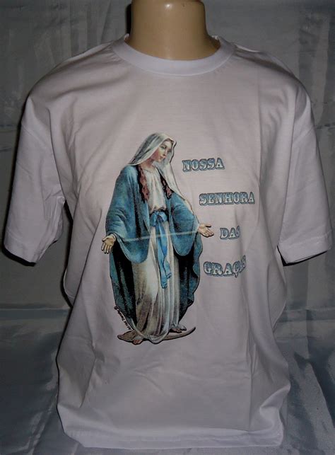 Camiseta Nossa Senhora Das Gra As Maria Fuxikeira Arte E Artigos Elo