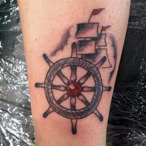 70 Ship Wheel Tattoo Designs For Men A Meaningful Voyage