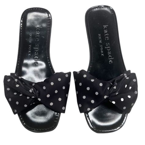 Kate Spade Shoes Kate Spade Bikini Bernadette Polka Dot Bow Twist Detail Slip On Flat
