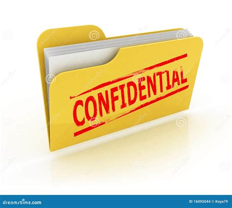 Confidential Folder Icon On White Vector Illustration | CartoonDealer.com #228900154