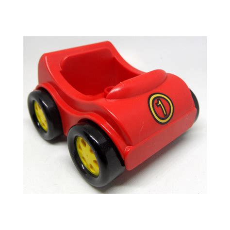 Duplo Red Car With And Yellow Wheels Brick Owl Lego Marketplace