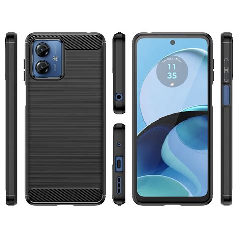 Flexi Slim Carbon Fibre Case For Motorola Moto G Black