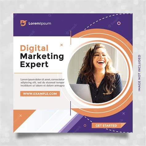 Premium Vector | Expert digital marketing agency template design for