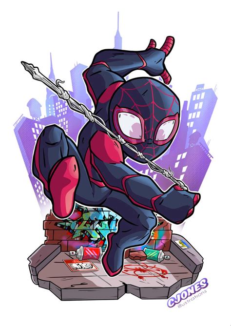 Chibi Miles Morales Chibi Chibi Marvel Chibi Characters