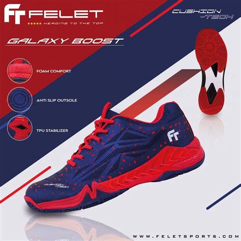 Felet Galaxy Boost Badminton Shoes Kasut Badminton 100 By FLEET