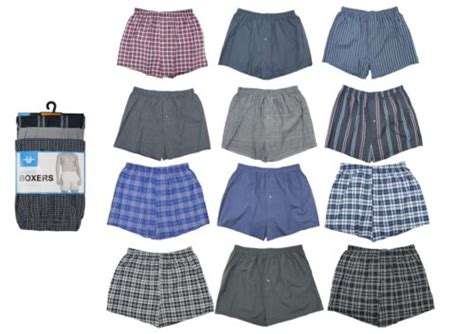 John Rider Mens 6 Pack Polycotton Woven Boxer Shorts Classic Loose Fit Cotton Ebay