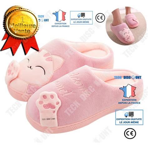 Td Mignon Chat Pantoufles Pantoufles Int Rieur Anti Slip Chaussures