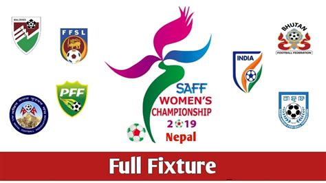 SAFF Women S Championship 2019 Fixtures Schedules YouTube