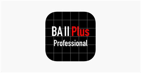 BA II Plus Professional On The App Store