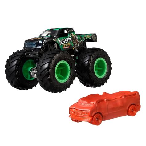 Set Masinute Hot Wheels Monster Truck Skeleton Crew Scara EMAG Ro