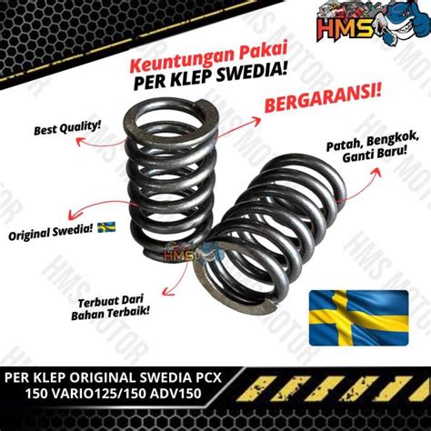 Pir Per Klep Original Swedia Motor Honda Pcx Vario Vario