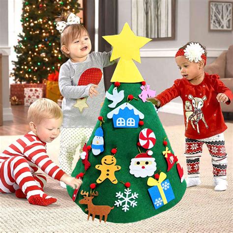 Felttree 3d Diy Christmas Tree For Kids Kids