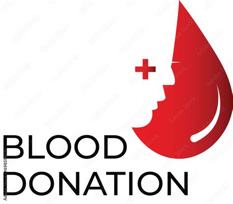 Blood donation logo design, blood donation vector illustration with ...