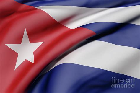 Cuba flag waving Digital Art by Enrique Ramos Lopez | Pixels