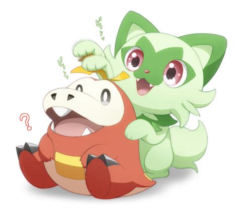 ニャオハ「いたずらニャオハ 」|もなかのイラスト