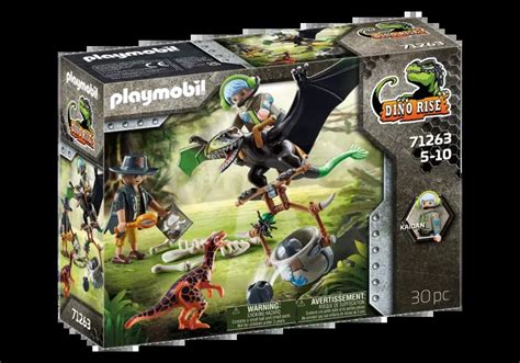 Abapri Playmobil Dimorphodon Et Rangers