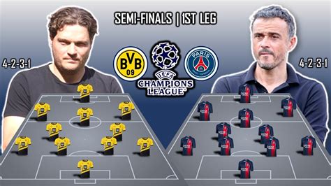 DORTMUND VS PARIS SAINT GERMAIN PSG PREDICTION LINEUPS CHAMPIONS