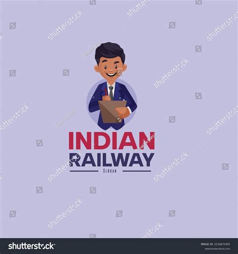 Indian Railway Vector Mascot Logo Template Stock Vector (Royalty Free ...