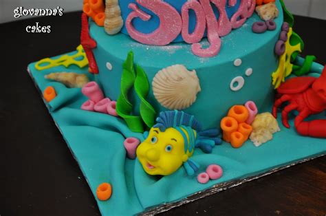 giovanna's cakes: The little mermaid themed birthday cake for Sofia