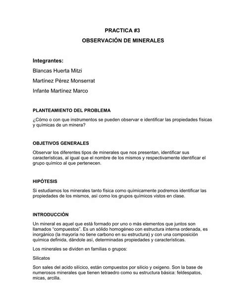 Pdf Practica Observacion De Minerales Dokumen Tips