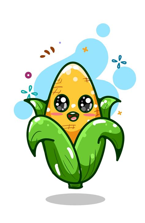 A cute corn illustration hand drawing 2156827 Vector Art at Vecteezy