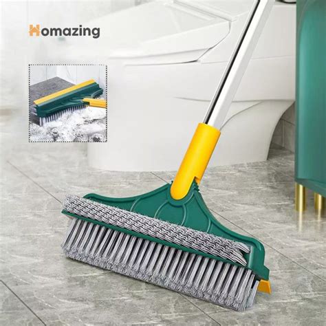 3 In 1 Floor Scrub Brush With Long Telescopic Handle Homazing