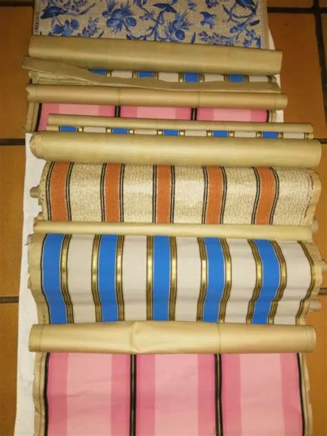 Gros Lot De Chutes De Rouleaux Papier Peint Ancien Ann Es Eur