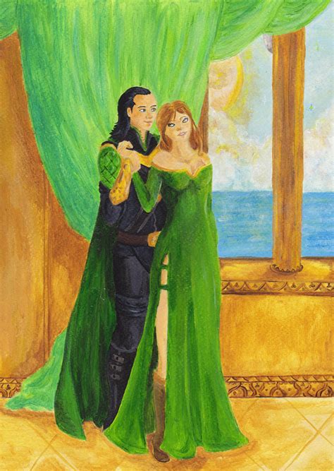 Loki and Sigyn - colored by Ramylie-Douglas on DeviantArt