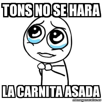 Meme Por Favor Tons No Se Hara La Carnita Asada 28210879