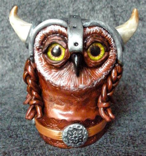 Viking Owl Art Sculpture Etsy Owl Art Sculpture Art Sculpture