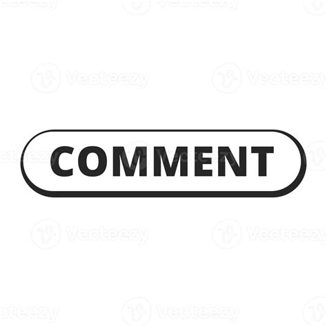 comic style comment text icon  transparent background png file