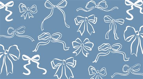 Blue bow IPad wallpaper🫐 | Wallpaper notebook, Cute blue wallpaper ...