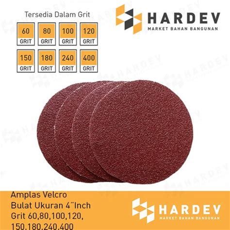 Jual Hamplas Amplas Bulat Velcro Amplas Tempel Grit Kota