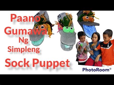 Paano Gumawa Ng Simpleng Puppet Sock Diy Diycrafts Sockpuppets Diy