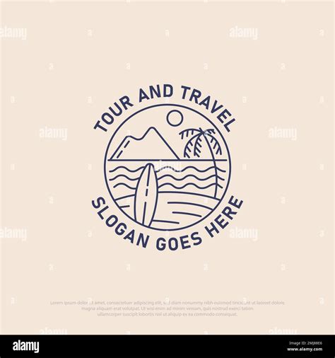 Line Art Tour And Travel Logo Vector Best For Travel Agency Holiday