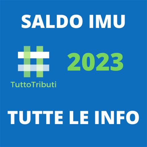 Il 18 Dicembre Scade Il Saldo Imu 2023 Sei Pronto TuttoTributi