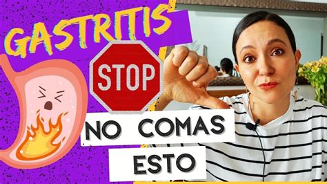 5 Peores Alimentos Para La Gastritis YouTube