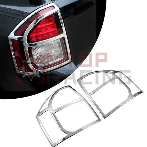 Abs Chrome Traseira Luz Capa Cauda L Mpada Guarni O Aro Para Jeep