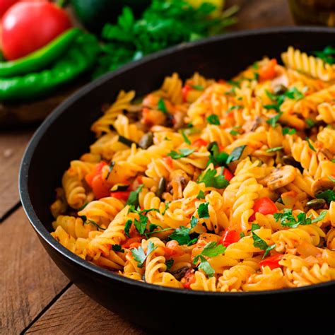 Receta de Pasta Fusilli a la Mediterránea OhMyBio